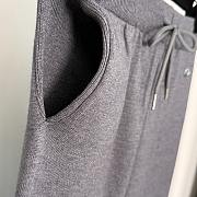 Fortok Loro Piana Knit Suit V-neck long-sleeved Sweater+ high-waisted wide-leg pants Grey - 5