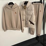 Fortok Loro Piana new warm three-piece suit Beige  - 1