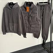 Fortok Loro Piana three-piece suit Grey - 1