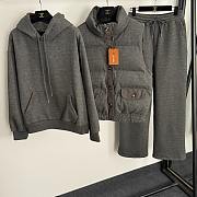 Fortok Loro Piana three-piece suit Black 01  - 1