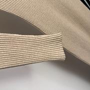 Fortok Loro Piana knitted long sleeve dress Beige  - 5