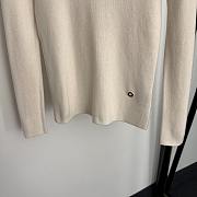 Fortok Loro Piana turtleneck slim long sleeve cashmere knit bottoming shirt Cream  - 4