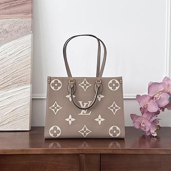 Fortok Louis Vuitton OnTheGo tote bag Brown 35x27x14cm