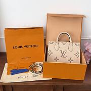 Fortok Louis Vuitton OnTheGo tote bag Beige 35x27x14cm - 1