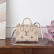 Fortok Louis Vuitton OnTheGo tote bag Beige 35x27x14cm - 3