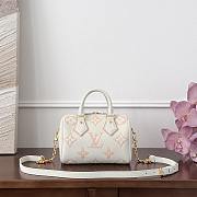 Fortok Louis Vuitton Speedy 20 White 20.5x13.5x12cm - 1