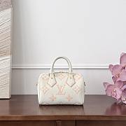 Fortok Louis Vuitton Speedy 20 White 20.5x13.5x12cm - 4