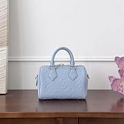 Fortok Louis Vuitton Speedy 20 Blue 20.5x13.5x12cm - 3