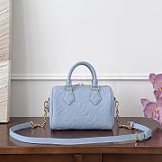 Fortok Louis Vuitton Speedy 20 Blue 20.5x13.5x12cm - 4