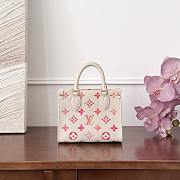 Fortok Louis Vuitton OnTheGo White Red 18x15x8.5cm - 3