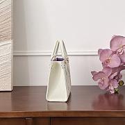 Fortok Louis Vuitton OnTheGo White Purple 18x15x8.5cm  - 4