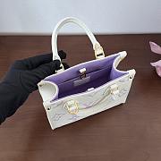 Fortok Louis Vuitton OnTheGo White Purple 18x15x8.5cm  - 3