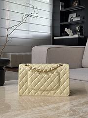 Fortok Chanel Flap Bag Light Yellow Gold Hardware 15.5x25.5x6.5cm - 5