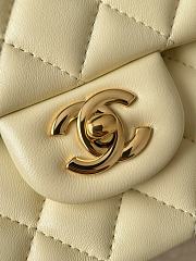 Fortok Chanel Flap Bag Light Yellow Gold Hardware 15.5x25.5x6.5cm - 4