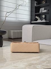 Fortok Chanel Flap Bag Beige Caviar Gold Hardware 14.5x23x6cm - 5