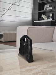 Fortok Chanel 31 Nano bag in black calfskin leather 17.5x20.5x3.5cm - 6