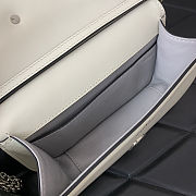 Fortok Valentino Garavani Small Locò Crystal-Embellished Leather Handle Bag White 20x11x5cm - 5