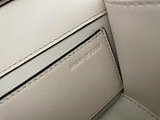 Fortok Valentino Garavani Small Locò Crystal-Embellished Leather Handle Bag Cream 20x11x5cm - 5