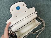 Fortok Valentino Garavani Small Locò Crystal-Embellished Leather Handle Bag Cream 20x11x5cm - 3