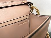 Fortok Valentino Garavani Small Locò Crystal-Embellished Leather Handle Bag Brown 20x11x5cm - 5