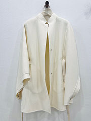 Fortok Loro piana cashmere cape Cream  - 2