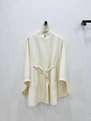Fortok Loro piana cashmere cape Cream  - 3