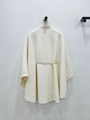 Fortok Loro piana cashmere cape Cream  - 4