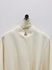 Fortok Loro piana cashmere cape Cream  - 6