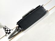 Fortok Valentino Garavani Small Locò Crystal-Embellished Leather Handle Bag Black 20x11x5cm  - 6