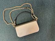 Fortok Valentino Garavani Small Locò Crystal-Embellished Leather Handle Bag Gold 20x11x5cm - 4