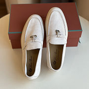 Fortok Loro piana Summer Charms Walk Loafer Suede Pearl  - 6
