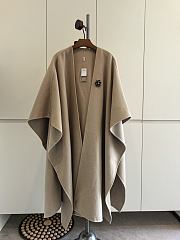 Fortok Loro Piana Cashmere Long Cape Beige - 1