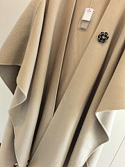 Fortok Loro Piana Cashmere Long Cape Beige - 5