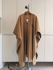 Fortok Loro Piana Cashmere Long Cape Brown - 1