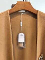 Fortok Loro Piana Cashmere Long Cape Brown - 4