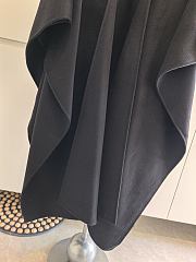 Fortok Loro Piana Cashmere Long Cape Black - 6
