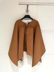 Fortok Loro Piana Cashmere Poncho Brown - Premium Quality - 1
