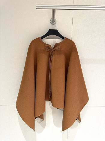 Fortok Loro Piana Cashmere Poncho Brown - Premium Quality