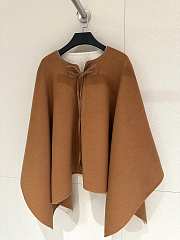 Fortok Loro Piana Cashmere Poncho Brown - Premium Quality - 2
