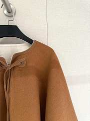 Fortok Loro Piana Cashmere Poncho Brown - Premium Quality - 3