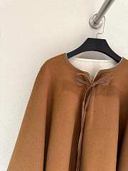 Fortok Loro Piana Cashmere Poncho Brown - Premium Quality - 6