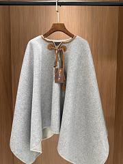 Fortok Loro Piana Cashmere Poncho Grey - Premium Quality - 5