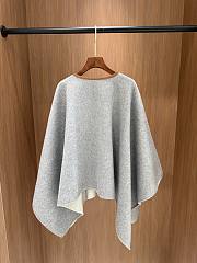 Fortok Loro Piana Cashmere Poncho Grey - Premium Quality - 4