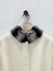Fortok Loro Piana Salzburg Cape With detachable Black collar and cuffs in fur - 6