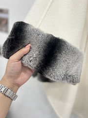 Fortok Loro Piana Salzburg Cape With detachable Black collar and cuffs in fur - 2