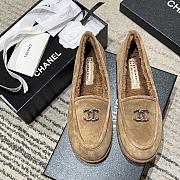 Fortok Chanel loafers in Suede Brown - 2