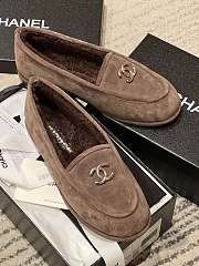 Fortok Chanel loafers in Suede Dark Brown - 4