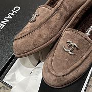 Fortok Chanel loafers in Suede Dark Brown - 3