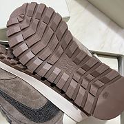 Fortok Brunello Cucinelli suede shearling-trim sneakers Dark Brown - 3