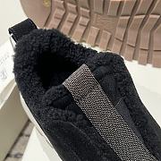 Fortok Brunello Cucinelli suede and techno fabric low-top sneakers Black - 6